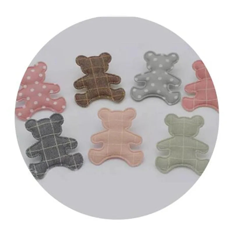 Cute Bear Patches Clothing Appliques Patches DIY Sticker Accessories Handicraft for Kids Girl Boys Yiwu Factory Supply