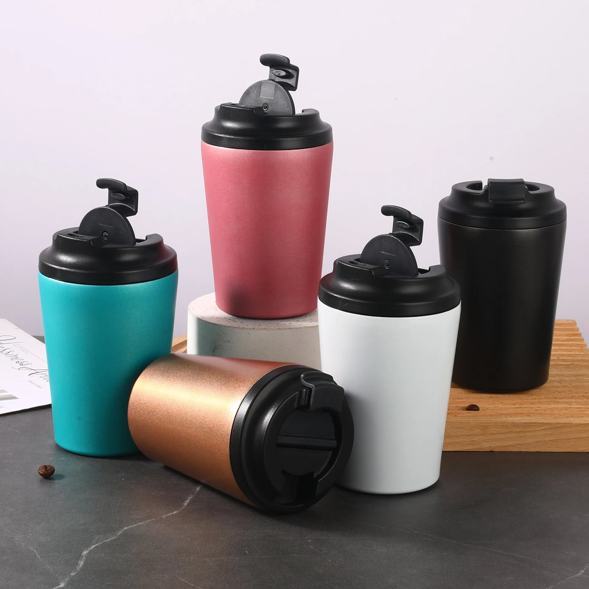 Custom 380ml 304 Stainless Steel Double Wall Vacuum Insulated Cup Coffee Mug Tea Classic Thermos Tumbler Cups of Coffee