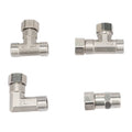 Stainless Steel G1/2 Union Hexagon Tee Elbow Connector 1/2" Male/Female Thread Garden Hose Connector
