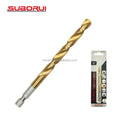SUBORUI 1/4 Inch HSS Fully Ground Titanium Coated Metal Hex Shank Twist Drill Bit ISO Certified Customizable OEM