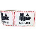 UN3090 UN3091 UN3480 UN3481 Caution Lithium Battery Labels Self Adhesive Transport Shipping Stickers