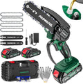 6 Inch Oiling Chainsaw Cordless High Power Rechargeable Protective Cover for Branch Wood Cutting Mini Electric Chainsaw