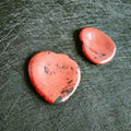 HZ Custom Colorful Natural Red jasper Worry Stone Tumb Stone Gemstone