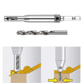 HSS Self Centering Hinge Drill Bit Set Spring Loaded Door Window Hinge Twist Wood DIY Drill Bit Hole Puncher