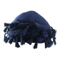 Hot Sell Men's Hat Satin Silk Lined Double Layer Hair Headwear Tassels Pre-tied Halo Twisted Band Men's Turban Head Wrap Durag