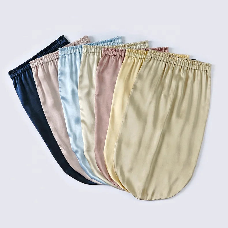 100% Pure 6A Grade 16 19 22mm Mulberry Natural Extra Night Bonnet Hair Wrap for Sleeping Long Silk Caps Four Seasons