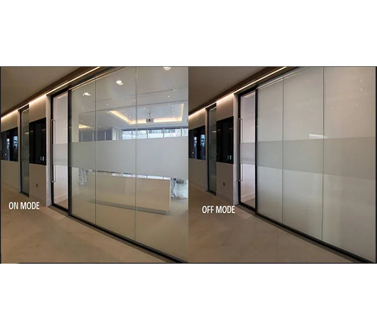 Custom Size Industrial Electronic PDLC Smart Glass for Kitchen Bathroom Living Room-Switchable Privacy Glass Dimmable Tint