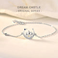 RA06 925 Sterling Silver Original Design Fantasy Cartoon Castle Bracelet for Women Jewelry Love Wedding Chain Valentine's Day