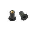 M4 M5 M6 Brass Thread Neoprenes Black Rubber Insert Rivet Well Nut  Damper Panel Fixing Motorcycles Windshield Rubber Rivet Nut