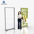 Portable Aluminum Frame Tool Free Led SEG Fabric Backdrop Display Stand Pop up Backlit Light Box