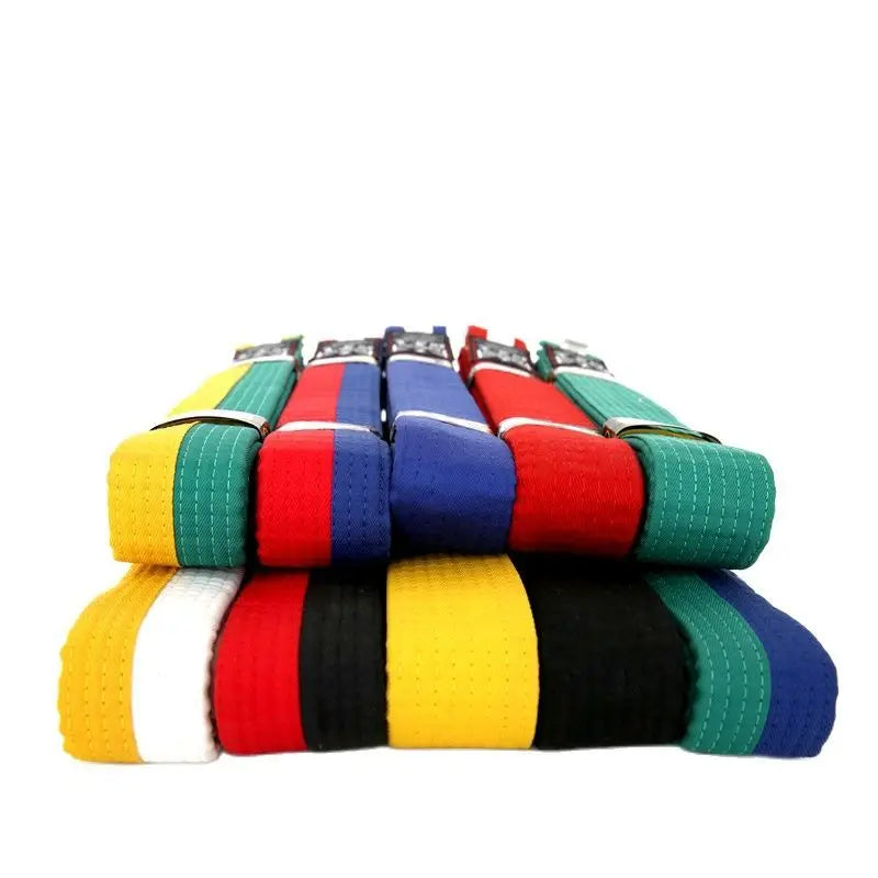 Professional Quality 10 Levels Taekwondo Belt Lightweight Breathable Unisex Martial Arts Wear 240cm Black Red Cotton