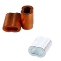 Custom Eccentric Copper Sleeve 1/4" Copper Oval Swage Sleeve Crimp Brass Aluminum CNC Machining Machined Part