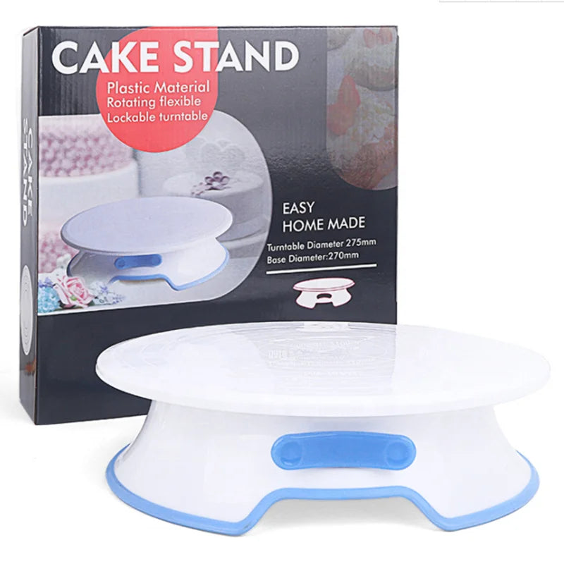 Hot Selling PP Material Kitchen Gadget Bakeware Cake Rotating Decorating Tool Wedding Cake Stand Turntable