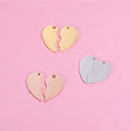 Newest Couple Necklace Mirror Polished Titanium Steel Splicing Big Love Pendant DIY Bracelet Necklace Pendant Accessories
