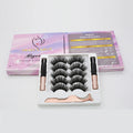 China Supplier Waterproof Liquid Magnetic Eyelash Set Magnetic Eyelashes with Applicator