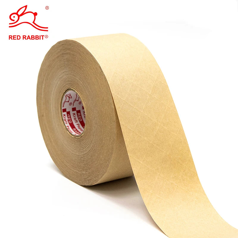 Customized Environmentally Friendly LOGO Printed Self Adhesive Water Activated Reinforced Kraft Paper Tape MegaBDM