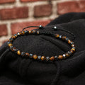 4mm Minimalist Stone Bracelet Natural Gemstone Hematite Adjustable Healing Crystal Tiger Eye Beaded Bracelet for Women