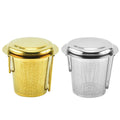 Golden Tea Strainer Filter Stocked Cup Pot Innerbloom Rose Gold Tea Infuser Stainless Steel Wholesale Coffee Tea Set