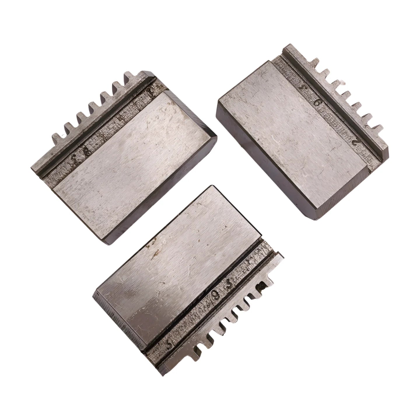3 Jaws Self-Centering Stainless Steel Chuck Manual Lathe Assistants Accessories K11-125 Soft Jaws One Set