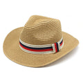 Wholesale Custom Western Top Hat Outdoor Visor Cowboy Straw Hat Blank for Women Men Girls Cowgirls Outdoor Beach