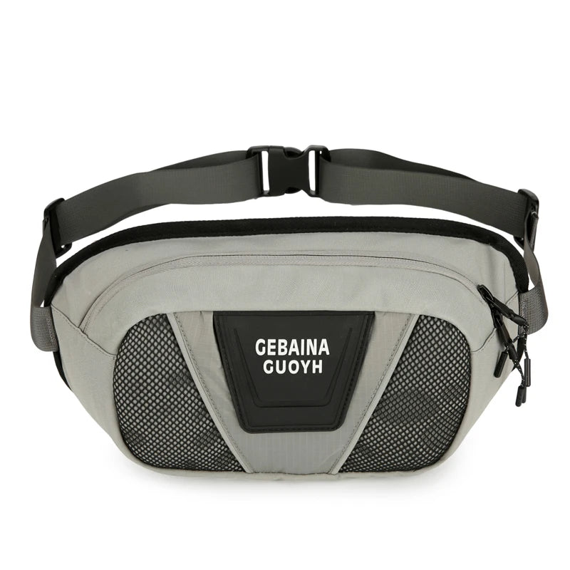Wholesale Cheap Custom Fashion Sports Leisure Outdoor Travel Men's Waterproof Anti-Theft Large Capacity Mobile Phone Waist Bag