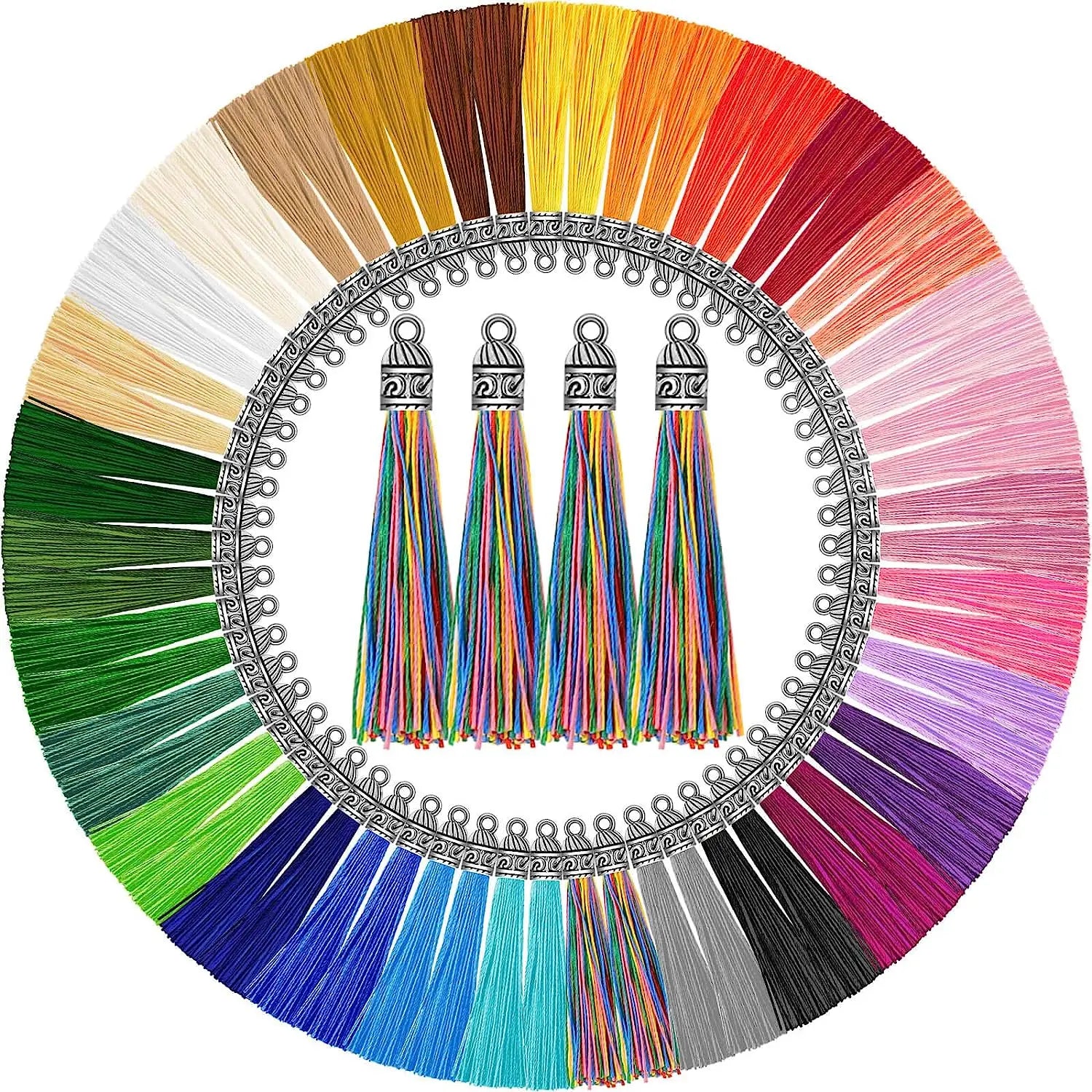 Free Sample Multi Color Sustainable Large Cotton Tassels 6 cm Custom for Cellphone Bag Curtain Garment Crafts Decoration
