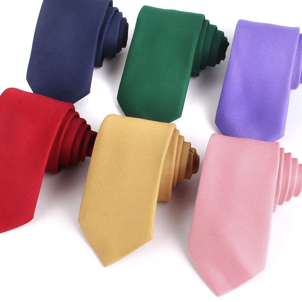 Factory Direct Custom Logo Tie 7cm Candy-Colored Narrow Version Men's Necktie for Casual Party MegaBDM