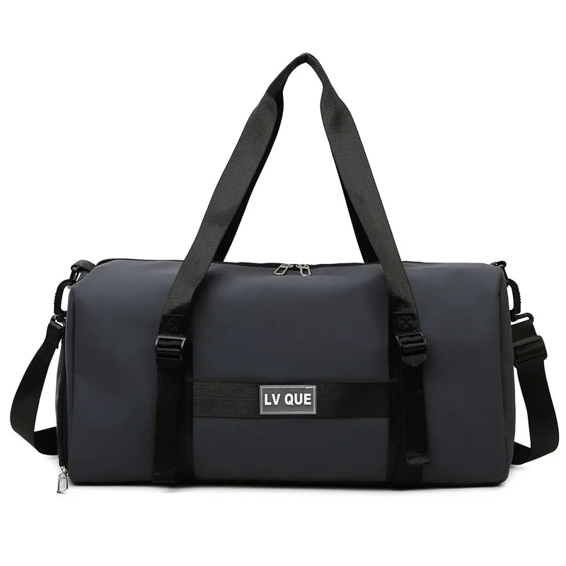 Lightweight Waterproof Oxford Gym Bag Sport Workout Weekender Duffle with Wet Pocket and Shoes Compartment Zipper Closure