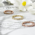 Starsgem Wedding Band Ring Round Shape Stone Lab Grown Diamond 10k Gold Ring