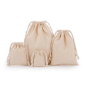 Eco-Friendly Cotton Canvas Bag with Logo | Muslin Drawstring Backpack for Gift Packaging
