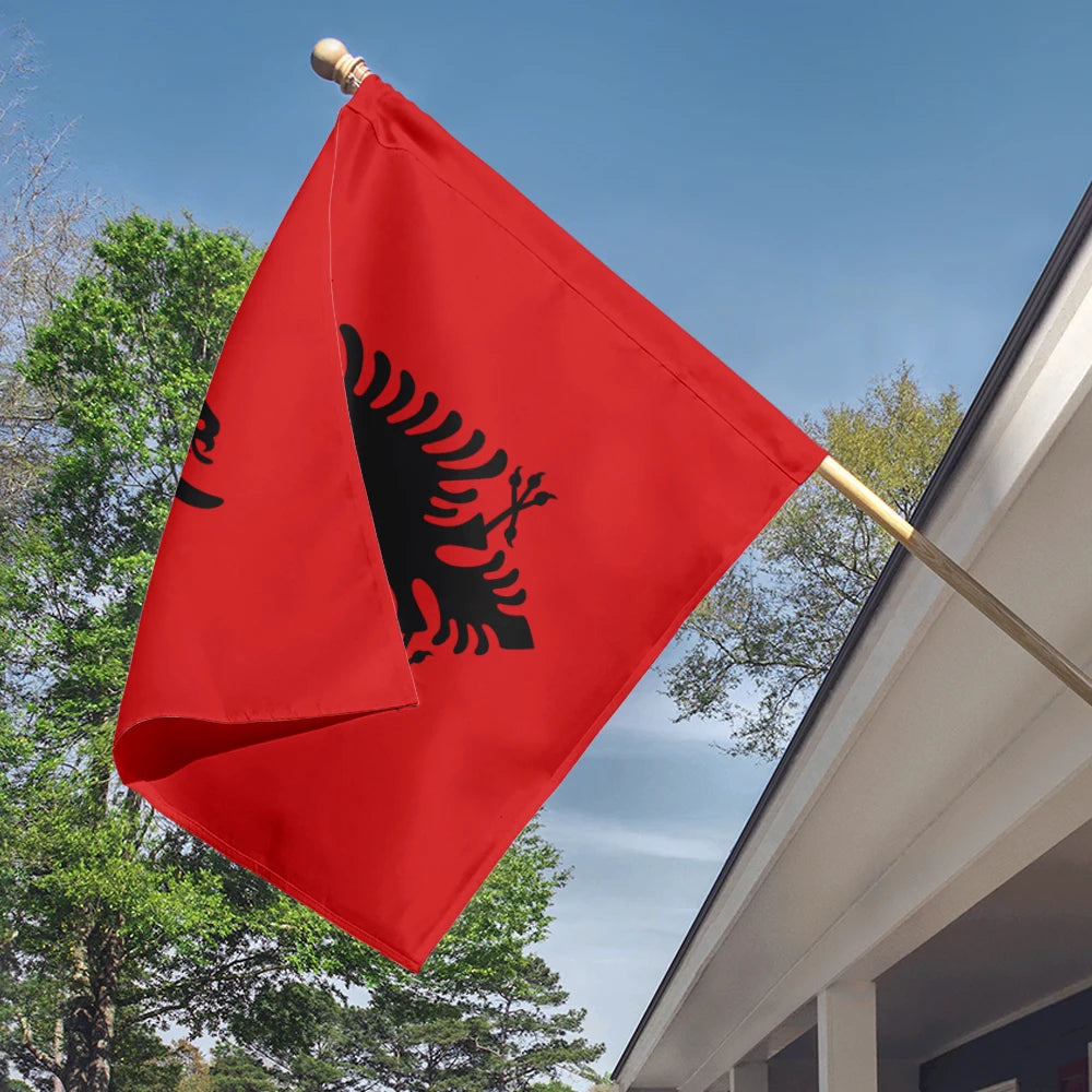 BOLISI Fast Delivery Waterproof 90x150cm 3x5ft Polyester Printing Albania Flag