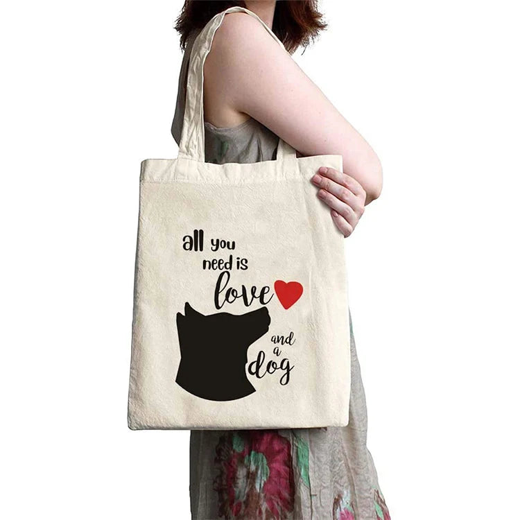 Promotional Custom Gorcery Packaging Natural Recycled Cheap Cotton Canvas Tote Shopping Bag With Logo