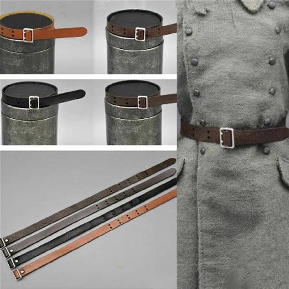 1/6 Scale Mini Leather Waist Belt Model for 12'' Soldier Action Figure Doll Toys Accessory