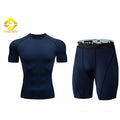 Men's Breathable Mesh Training Set 2-Piece Outdoor Gym Shorts Jogging Jersey Casual Summer Sports Wear for Soccer Wholesale