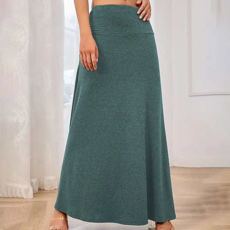 Wholesale New Design Knit Skirts High Waisted Solid Color Skirts for Women Fashion Casual Dress