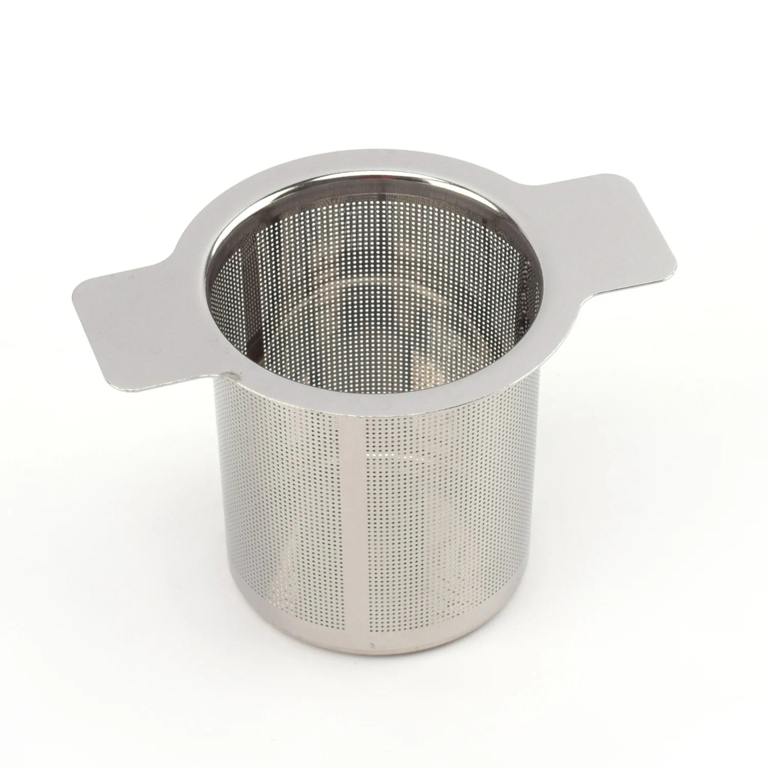 Free Customized Logo Stainless Steel Basket Tea Strainer With Double Handle