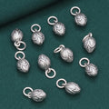 GP Floral charm pendant S925 sterling silver for permanent jewelry chains making bracelet necklaces wholesale