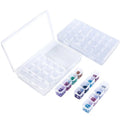 Diamond Painting Tools 28 Grid Tools Jewelry Diamond Painting Storage Box Detachable Plastic Transparent Color Box