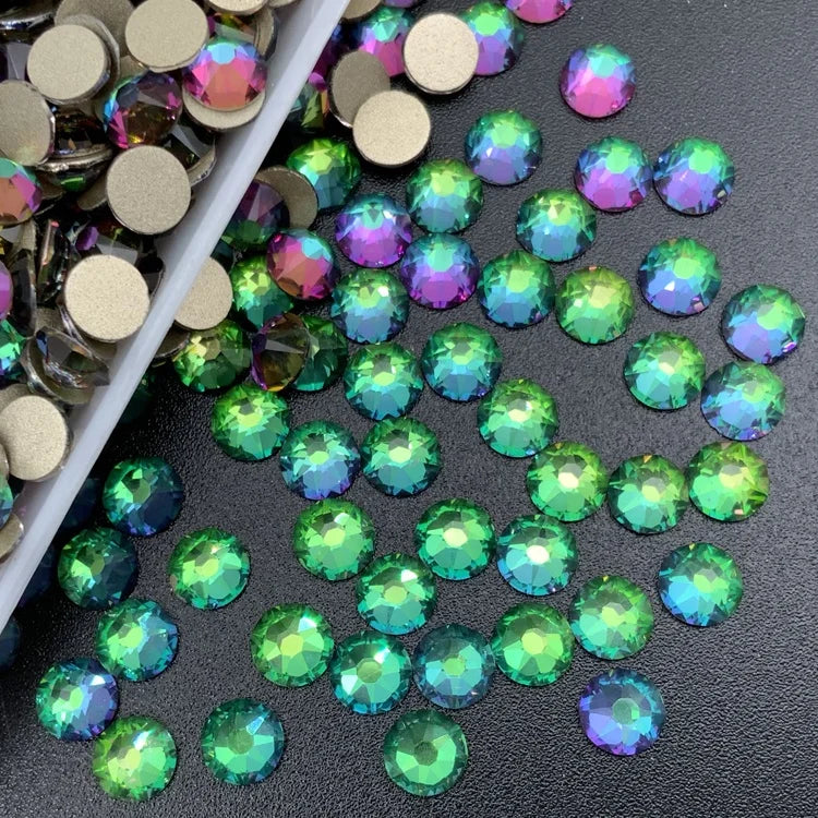 Clear Crystal Glass Nails Beauty Loose Flatback Non Hotfix Rhinestones for Clothing Bag Decoration
