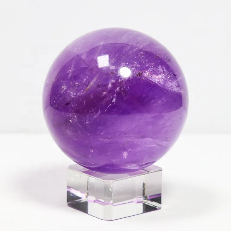 Crystals Healing Stones Ball Amethyst Small Sphere Reiki Stone Crafts  for Meditation