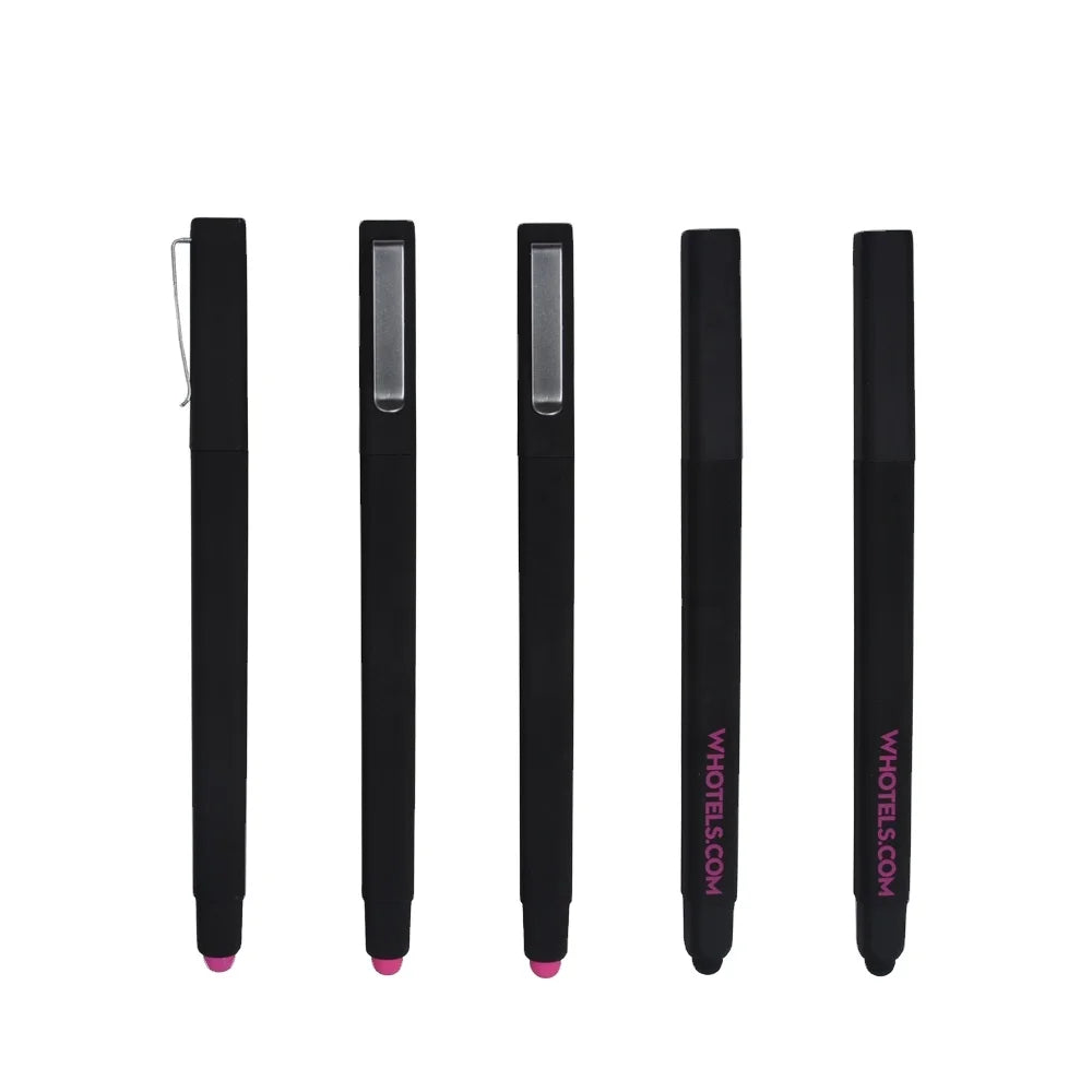 2025 New Arrival Hotel square Shaped Touch Stylus Ball Pen with Custom logo