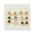 GP Factory Direct Sales Fashion 14K Gold Filled Birthstone Zircon Charms Jewelry No Tarnish Lucky Pendants
