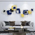 150X64cm Nordic Light Luxury Living Room Metal Wall Pendant Modern Simple Bedroom Hanging Wall Decoration