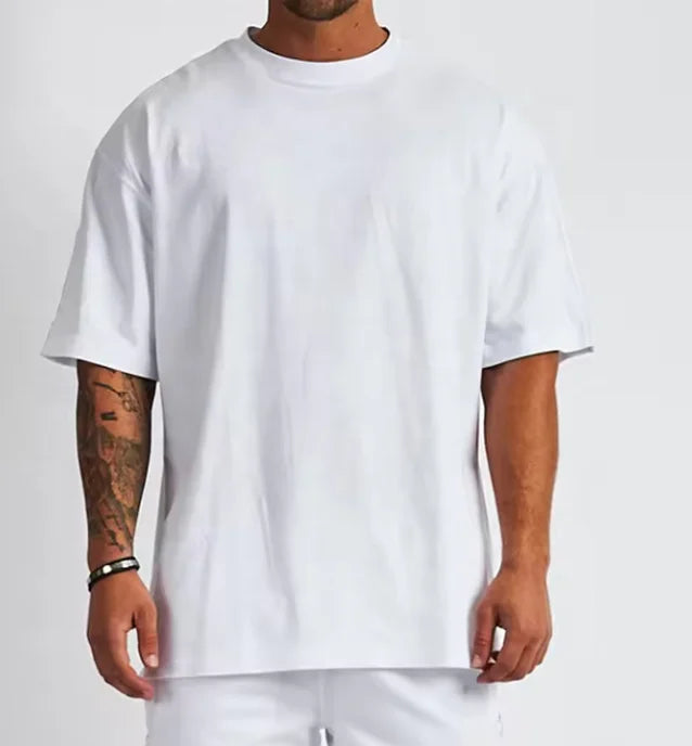 Best Selling Excellent Quality Street Wear Drop Shoulder Heavyweight Custom DTG Print 300 GSM Oversize T-shirts