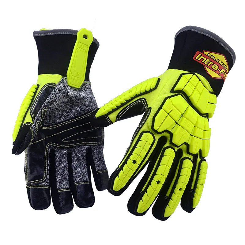 Tear Resistant Multifunctional Waterproof Oil Proof Breathable Manipulator Rescue Gloves