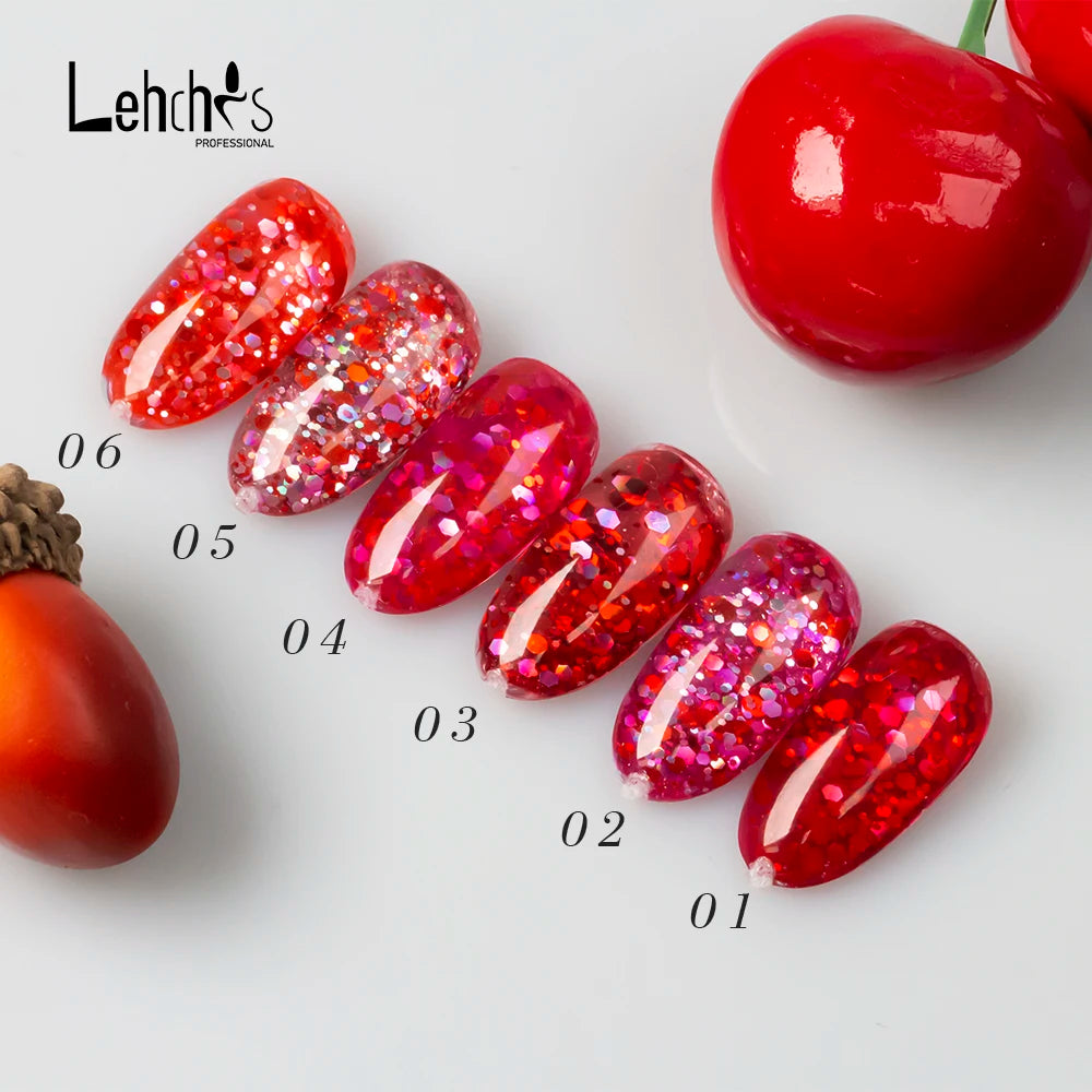 2025 Hot Styles Custom Logo Christmas Red Style Nail Art Gel UV LED Lamp Polish White Fashionable Atmosphere 15ml Bottle
