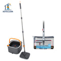 360 Rotating Swivel Handle Eco-friendly Clean Dirty Water Separated Rectangle Flat Spin Dry Floor Mop Bucket House Cleaning
