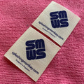 square Shape Recycled Material 100% Cotton Labelside Fold Company logo Organic Clothing Cotton Label