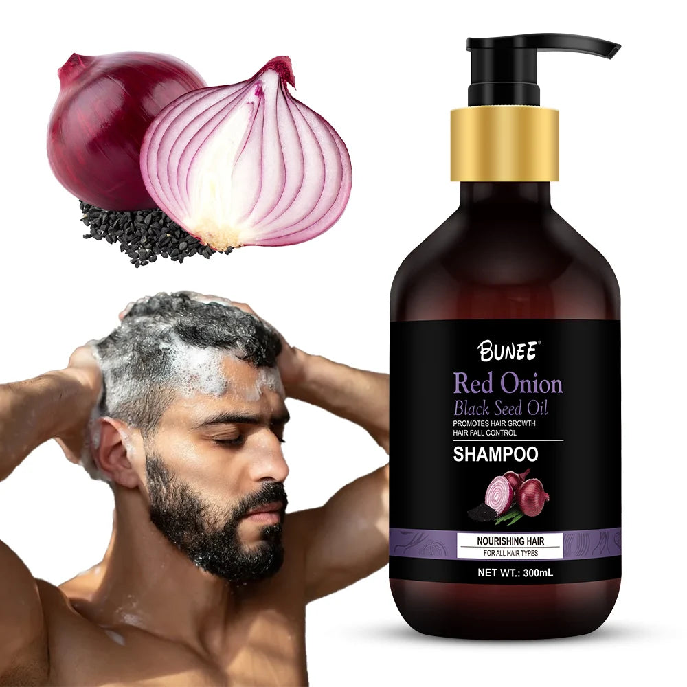 500ml Red Onion Anti Hair Loss Shampoo Organic Hair Growth Shampoo Natural Men's Shampoo & Conditioner