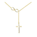 Wholesale Elegant Choker Collarbone Chain Simple Lucky Number 8 Necklace Creative Y-shaped Infinity Necklace Gifts for Women